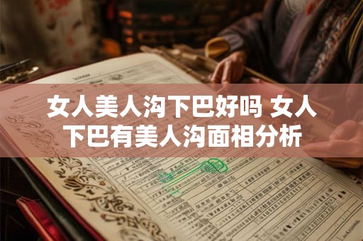 女人美人沟下巴好吗 女人下巴有美人沟面相分析