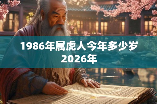 1986年属虎人今年多少岁2026年 1986年属虎人今年多少岁2026年