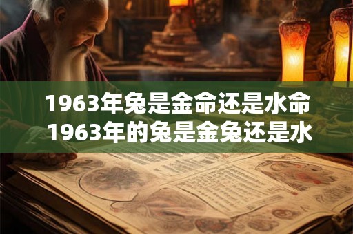 1963年兔是金命还是水命 1963年的兔是金兔还是水兔
