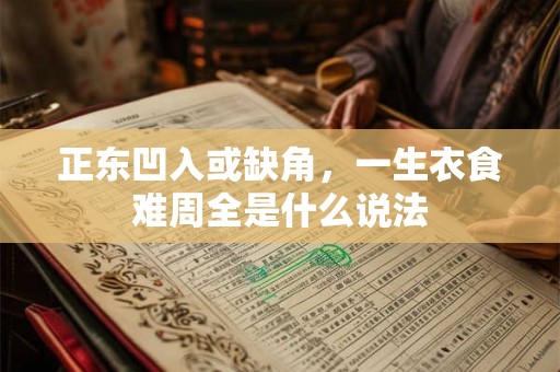 正东凹入或缺角，一生衣食难周全是什么说法