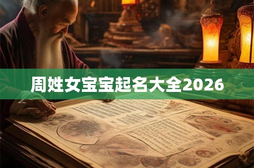 周姓女宝宝起名大全2026