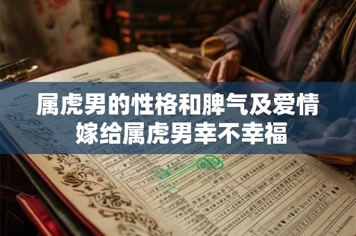 属虎男的性格和脾气及爱情 嫁给属虎男幸不幸福