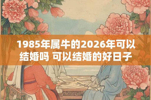 1985年属牛的2026年可以结婚吗 可以结婚的好日子