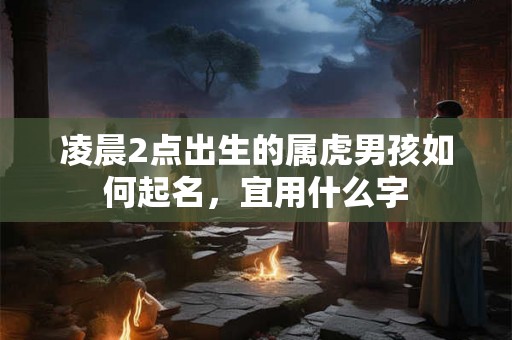 凌晨2点出生的属虎男孩如何起名，宜用什么字