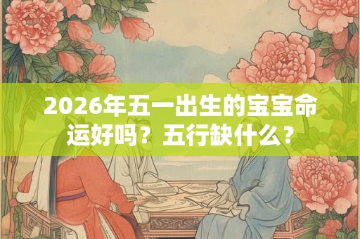 2026年五一出生的宝宝命运好吗？五行缺什么？