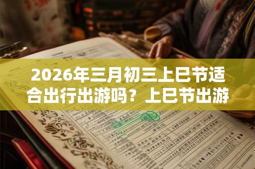 2026年三月初三上巳节适合出行出游吗？上巳节出游都做什么？