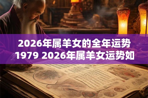 2026年属羊女的全年运势1979 2026年属羊女运势如何