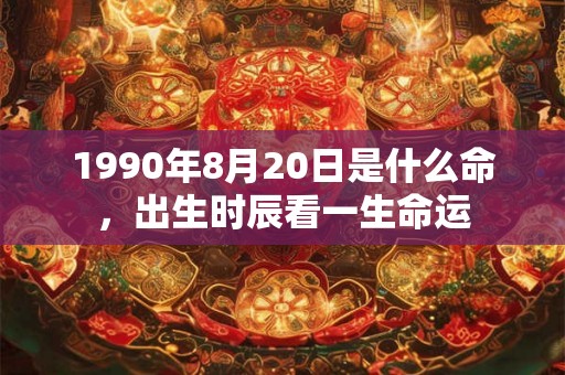 1990年8月20日是什么命，出生时辰看一生命运