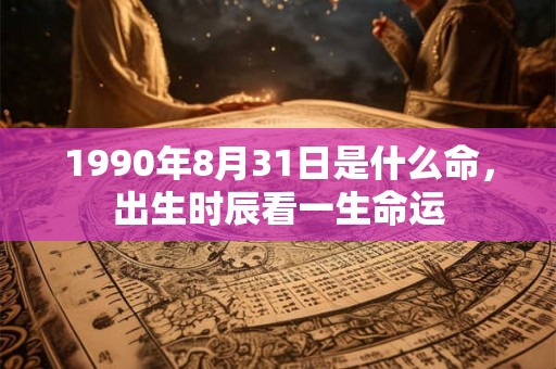 1990年8月31日是什么命，出生时辰看一生命运
