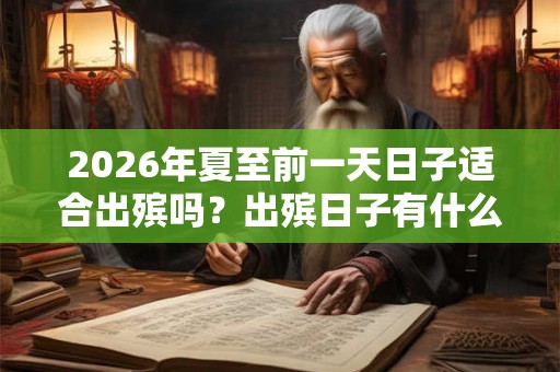 2026年夏至前一天日子适合出殡吗？出殡日子有什么禁忌？