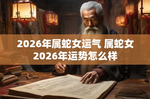 2026年属蛇女运气 属蛇女2026年运势怎么样 2026年属蛇女运气 属蛇女2026年运势怎么样