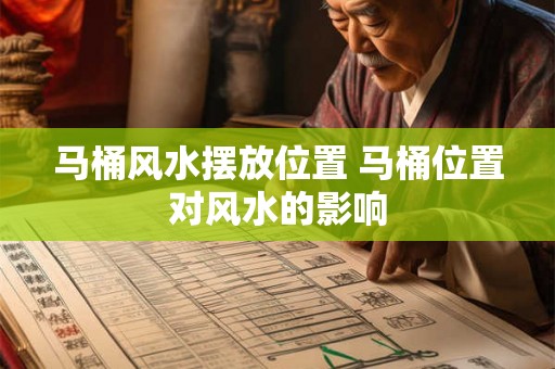 马桶风水摆放位置 马桶位置对风水的影响 马桶风水摆放位置 马桶位置对风水的影响