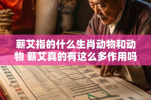 蕲艾指的什么生肖动物和动物 蕲艾真的有这么多作用吗