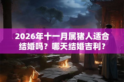 2026年十一月属猪人适合结婚吗？哪天结婚吉利？