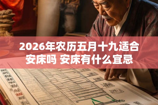2026年农历五月十九适合安床吗 安床有什么宜忌
