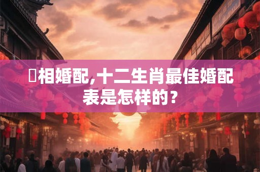 屬相婚配,十二生肖最佳婚配表是怎样的？