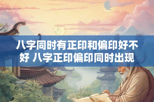 八字同时有正印和偏印好不好 八字正印偏印同时出现有利吗