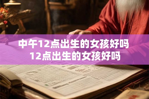 中午12点出生的女孩好吗 12点出生的女孩好吗