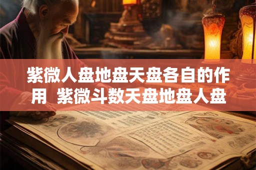 紫微人盘地盘天盘各自的作用  紫微斗数天盘地盘人盘有什么区别