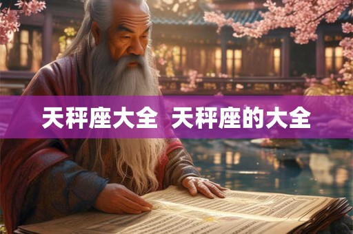 天秤座大全  天秤座的大全