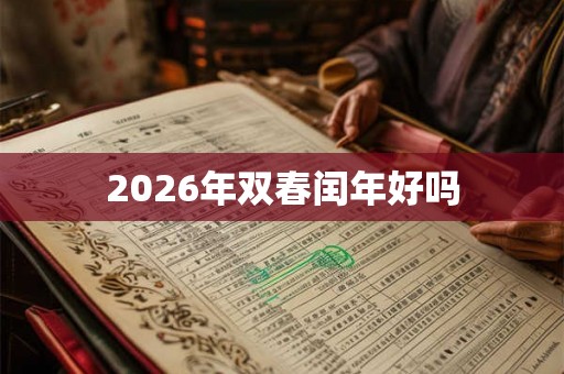 2026年双春闰年好吗