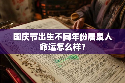 国庆节出生不同年份属鼠人命运怎么样？