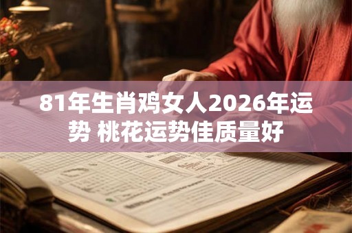 81年生肖鸡女人2026年运势 桃花运势佳质量好