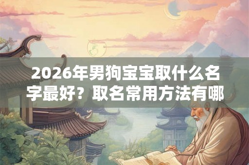 2026年男狗宝宝取什么名字最好?取名常用方法有哪些? 2026年男狗宝宝取什么名字最好?取名常用方法有哪些?
