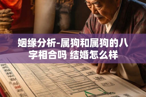 姻缘分析-属狗和属狗的八字相合吗 结婚怎么样 姻缘分析-属狗和属狗的八字相合吗 结婚怎么样