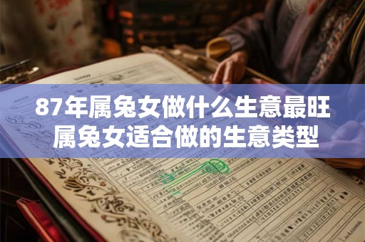 87年属兔女做什么生意最旺 属兔女适合做的生意类型