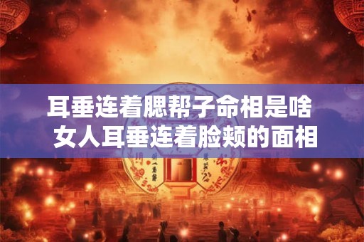 耳垂连着腮帮子命相是啥  女人耳垂连着脸颊的面相