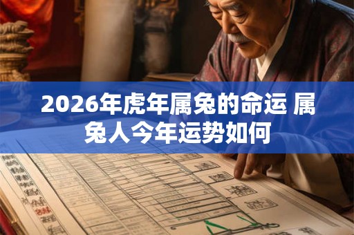 2026年虎年属兔的命运 属兔人今年运势如何