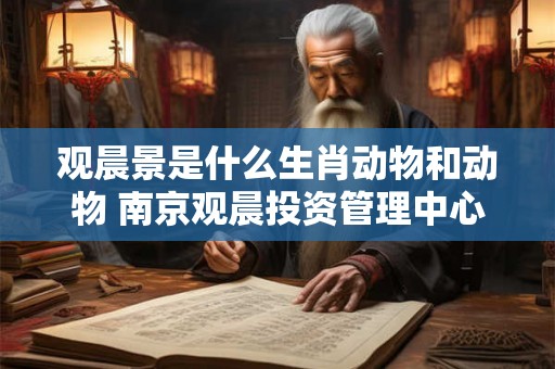 观晨景是什么生肖动物和动物 南京观晨投资管理中心有限合伙
