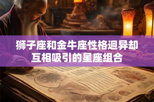 狮子座和金牛座性格迥异却互相吸引的星座组合