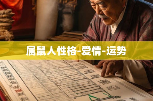 属鼠人性格-爱情-运势