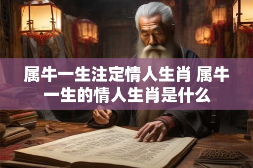 属牛一生注定情人生肖 属牛一生的情人生肖是什么