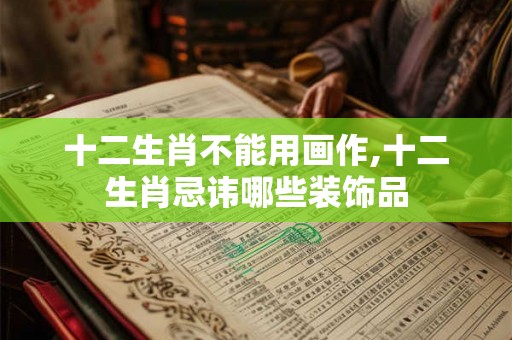 十二生肖不能用画作,十二生肖忌讳哪些装饰品