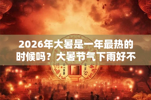 2026年大暑是一年最热的时候吗？大暑节气下雨好不好？