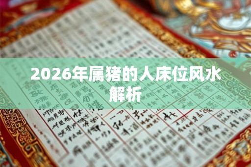 2026年属猪的人床位风水解析 2026年属猪的人床位风水解析