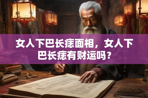 女人下巴长痣面相,女人下巴长痣有财运吗? 女人下巴长痣面相,女人下巴长痣有财运吗?