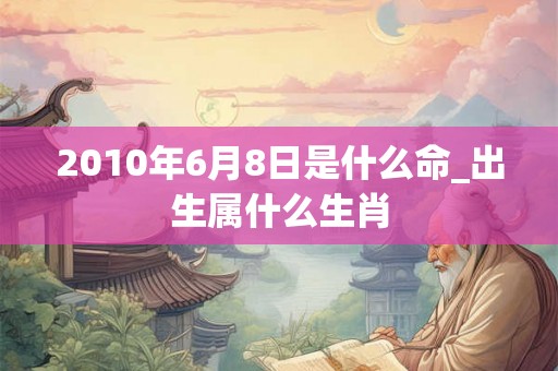 2010年6月8日是什么命_出生属什么生肖 2010年6月8日是什么命_出生属什么生肖
