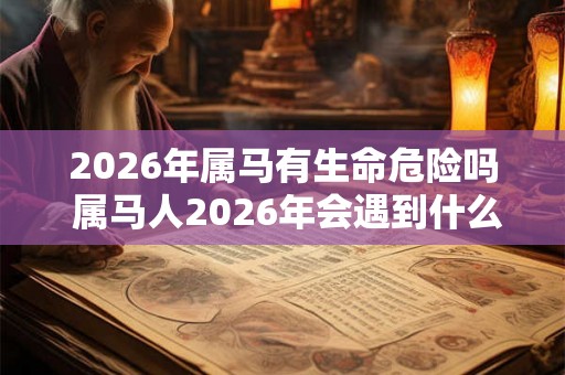 2026年属马有生命危险吗 属马人2026年会遇到什么大事