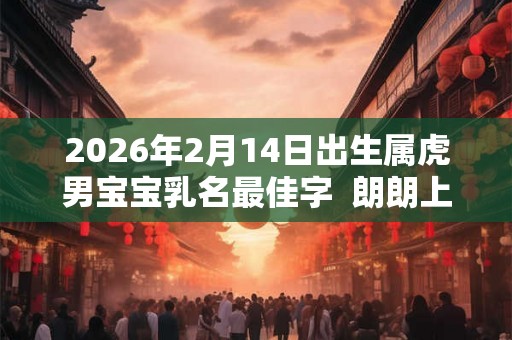 2026年2月14日出生属虎男宝宝乳名最佳字  朗朗上口的乳名推荐