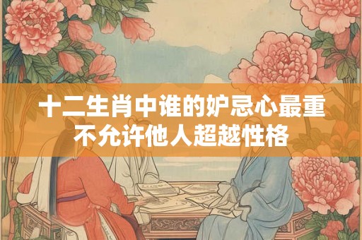 十二生肖中谁的妒忌心最重不允许他人超越性格