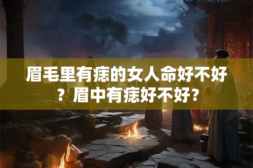 眉毛里有痣的女人命好不好?眉中有痣好不好? 眉毛里有痣的女人命好不好?眉中有痣好不好?
