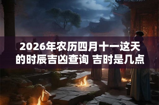 2026年农历四月十一这天的时辰吉凶查询 吉时是几点