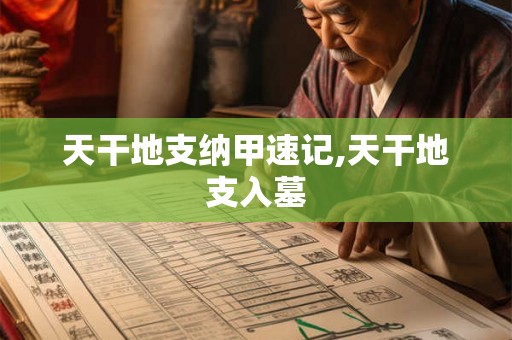 天干地支纳甲速记,天干地支入墓