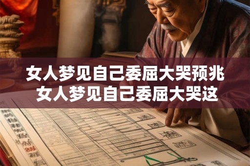 女人梦见自己委屈大哭预兆 女人梦见自己委屈大哭这是什么预兆 女人梦见自己委屈大哭预兆 女人梦见自己委屈大哭这是什么预兆
