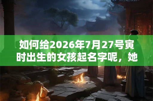 如何给2026年7月27号寅时出生的女孩起名字呢，她的五行又是什么呢？