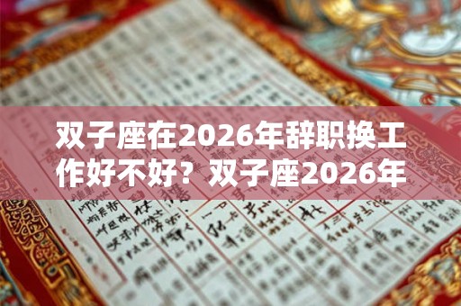 双子座在2026年辞职换工作好不好？双子座2026年事业运势分析